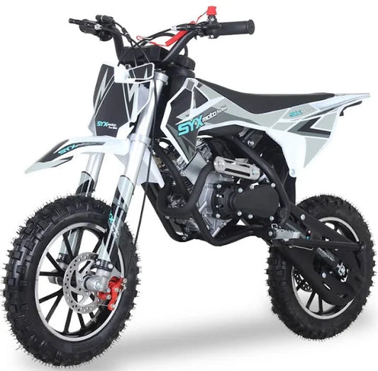 2023 SYX-moto Kids Dirt Bike 58cc 4-Stroke Beginner GAS Dirt Bike ( Black/Grey )